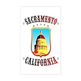 CafePress - Sacramento California Rectangle Sticker - Rectangle Bumper Sticker Car Decal