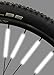 Jusmar Bike Spoke Reflector Pack of 36 - Bike Reflectors for Mountain and Road Bikes - Kids Bike Reflector - Waterproof Bicycle Spoke Reflectors. Fits to Spokes 14 and 15 Gauge (1.8-2.0mm)