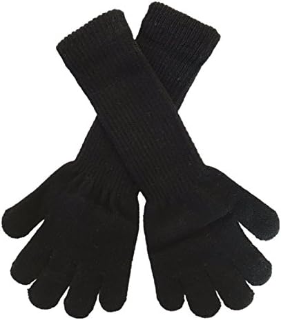 Mighty Mittens: Elbow Length Kids Glove, One Size Fits Kids 3-5 Years Old (Black)