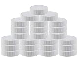 Pinnacle Mercantile Plastic Mason Jar Regular Mouth Screw-On White Lids-24 Pack-Standard Size Jar Storage Caps-BPA Free - Made in USA