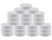 Pinnacle Mercantile Plastic Mason Jar Regular Mouth Screw-On White Lids-24 Pack-Standard Size Jar Storage Caps-BPA Free - Made in USA