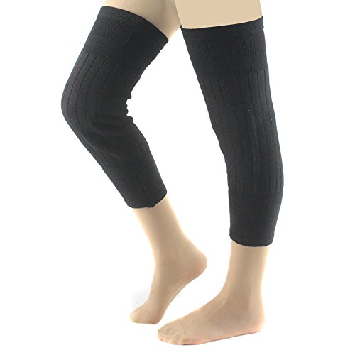 ieasysexy Unisex Winter Leg Warmers Thermal Compression Knees Sleeves Knee Brace Protector Pads Long Socks for Men and Women