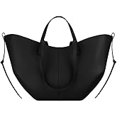 Riavika Wing Cyme Cowhide Bucket Tote Bag for Women Versatile Premium Leather Large Capacity Commuter Shoulder Bag