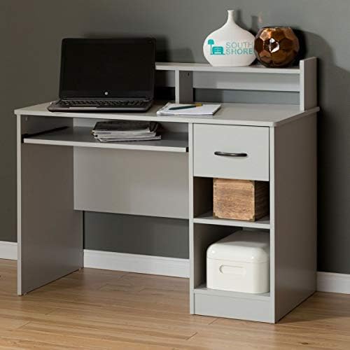South Shore Smart Basics Small Desk (Soft Gray)