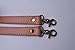 Wento Pair 24'' Camel Genuine Leather Purses Straps,Lobster Hook Inner Size 0.3'',Real Leather Sewing Canvas Backing Bag Handles,Replacement Purse Straps,Handbag Bag Wallet Straps WT0301 (Camel)…