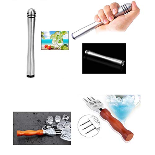 Cocktail Shaker Set mit Bartender Kit Roll Bag Cocktailmixer Set, 13 Teileig, aus Edelstahl inkl. Cocktail-Shaker… – Bild 6