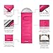 KingCamp Envelope Sleeping Bag 3 Season Lightweight Comfort Portable Great for Adults Kids Camping Backpack Hiking with Compression Sack Extreme Temp Rating 44F