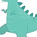 DECOWALL DW-1703 Colourful Dinosaur Kids Wall Stickers Wall Decals Peel and Stick Removable Wall Stickers for Kids Nursery Bedroom Living Room d?cor Dino Boys Art Baby playroom Vinyl Decorations