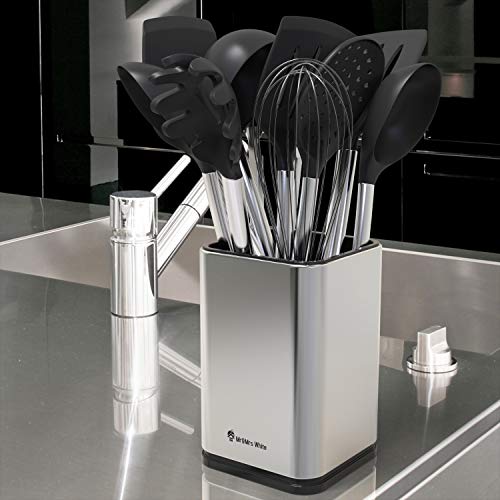3 Kitchen+Utensil+Holder+Stainless+Organizer