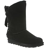 BEARPAW Women's Willow Boots, Suede, Rubber, Wool