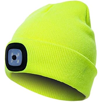 Etsfmoa Unisex LED Beanie Hat with Light, Gift for Men and ...