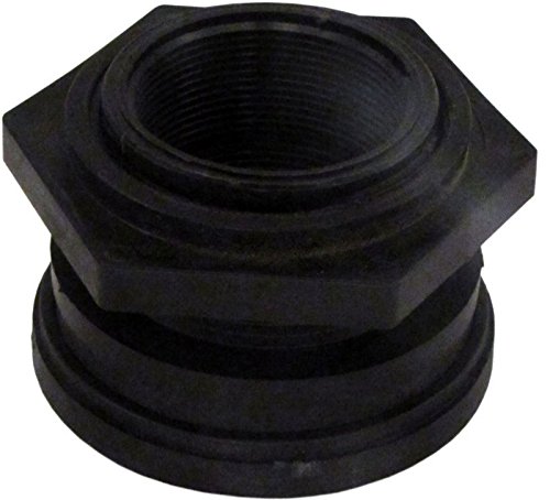 2" NPT Polypropylene Bulkhead Fitting with NBR Gasket - Thumbnail 2