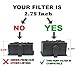 JJSS NV480 HEPA Filter for Shark Rotator NV450 NV451/NV472 NV480 NV481 NV482 NV484 Vacuum, Part # XHF480 & XHF450 (Tall Size 2.75