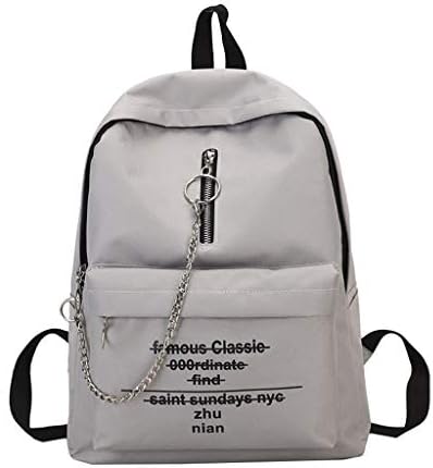 XEDUO Crossbody Purses Waterproof Anti-theft Rucksack Women Letter Print Shoulder Bag Fashion Trend Chain Backpack