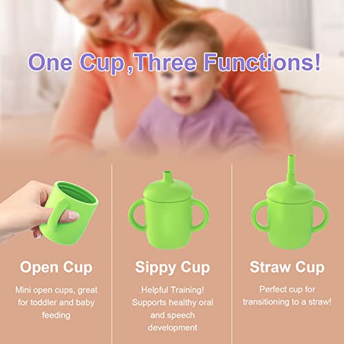 Silicone Toddler Utensils, Sippy Cups Baby Toddler Cup Baby Spoons Fork, Baby Led Weaning