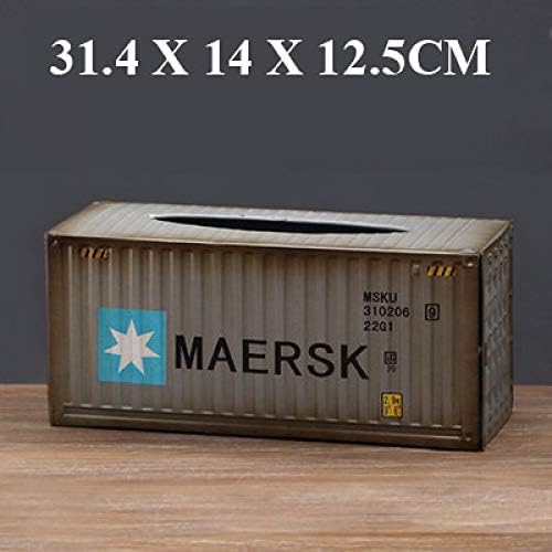 Grea American retro industrial wind creative metal tin container tissue box bar home living room decoration ornaments-5