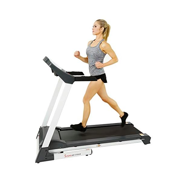 Sunny Health & Fitness Walkstation Slim Flat Treadmill for Under Desk