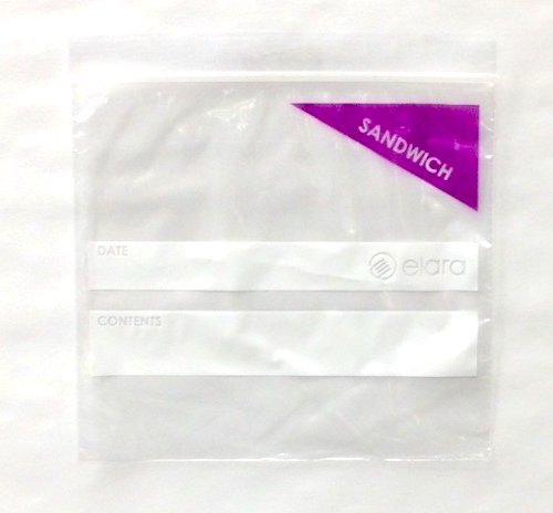 Elara PB-ZS500 Reclozables Double Zipper Resealable Poly Storage Bags, Double Track Zip Closure, Sandwich Size, Pint Capacity, 1.5 Mil, LDPE, Food Safe, BPA Free (Case of 500) - Thumbnail 4