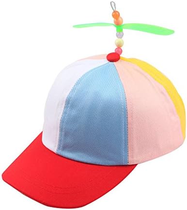Adult And Child Size Baseball Style Multi-Color Propeller Hat (Adult, Multi-Color 3)