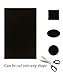 Autrix 6 Pack Leather Repair Patch Leather Adhesive Patches for First-aid for Sofas Couch Car Seats Handbags Jackets, 6 by 10 inch (Black)