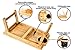 Stock Harbor Laptop Lap Desk, Bed Tray of Sturdy Bamboo with Heavy Duty Drink Storage Net, Surface Holder, Adjustable, Foldable and Large for All Your LapDesk Multitaskingthumb 4