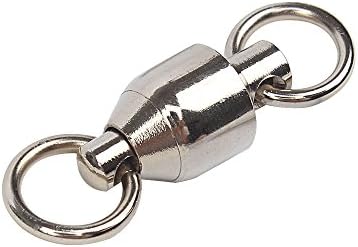 Premium Ball Bearing Swivels By SHENGMU - Solid Welded Rings - Heavy Duty &amp; Durable Tackle - Corrosion Resistant Finish - Perfect Terminal Accessory For Your Fishing Rod &amp; Gear (0# 14mm/0.55" 14kg)