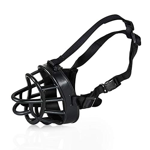 Jinzhao Dog Muzzle,Soft Basket Muzzle for Dogs,Adjustable and Comfortable Secure Pet Muzzle Fit for Medium Large Extra Dog,Best to Prevent Biting, Chewing and Barking, Allows Drinking and Panting - Thumbnail 7