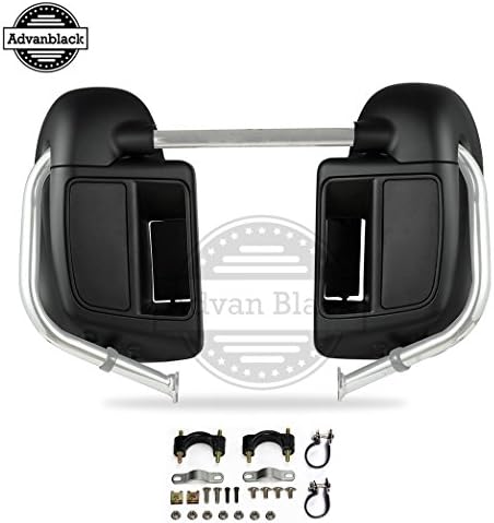 In Stock! Lower Vented Leg Fairing Denim/Matte Black Rushmore Kits with Glove Box for Harley Touring Street Road King Glide FLTR 2014 2015 2016 2017 2018