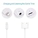 Dongle 7 Adapter Headphone Jack Adapter Charge and Listen No Calling and Music Control Compatible with IOS10.3 and IOS11 (White)
