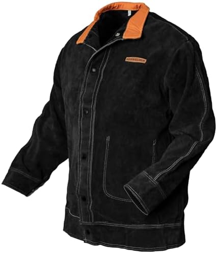 Tillman 3221 Bourbon Brown Side Split Cowhide Cape Sleeve, Small