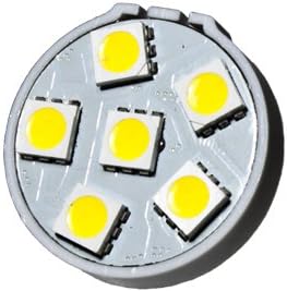 CBConcept 6XLEDG4BP6SMD-WW+C LED Disc Type G4 Base Lamp Back Pin with 6 High Power 5050SMD LEDs,With Cover, 12 Volt, JC G4 Bi-pin Bulb Replacement for RV Camper Trailer Boat Marine,0.8 Watt 75 Lumen - Warm White Color (3000k) - 6 Bulbs