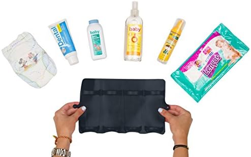 Atsi Case Diaper Organizer Durable Strong and Flexible Silicone Travelling Case For Baby Essentials, Navy