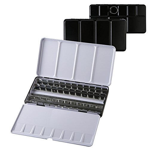 Empty Watercolor Tins Palette Paint Case Large Watercolor