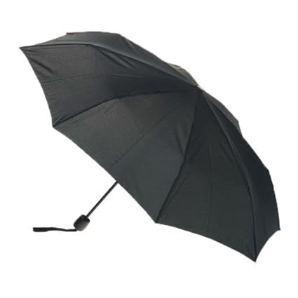 Blumfye Semi Automatic Black 3-Fold Umbrella, Water Proof | Rain, Sun & UV Rays Protection Umbrella for Men and Women (Color May Vary)