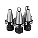 OrangeA 5 PCS Collet Set CAT40 ER32 Collet Chuck with Pull Stud Spanner Wrench Collet Chuck for CNC Engraving Machine & Milling Lathe Tool (CAT40 ER32 with Pull Stud Spanner Wrench)