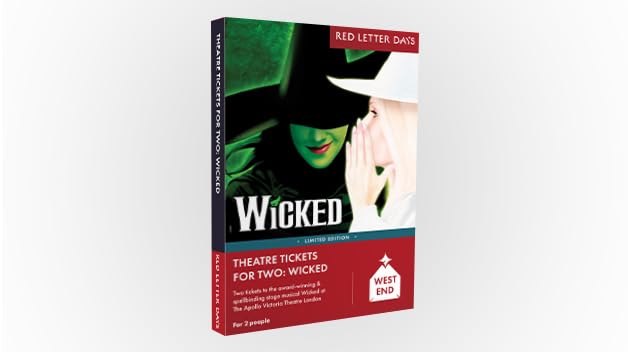 Red Letter Days Wicked Threatre Show Experience Gift Box for 2 - West End Show
