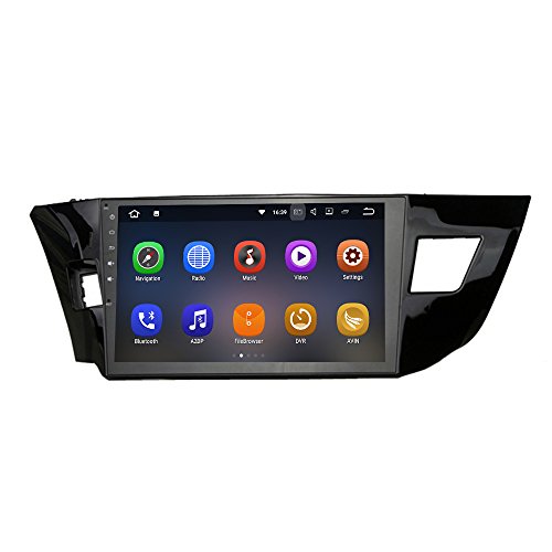 SYGAV Android 7.1 Car Stereo for 2014-2016 Toyota Corolla Radio 10.2 Inch Touch Screen GPS Sat Navigation Auto FM AM Head Unit