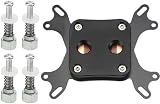 BXQINLENX Universal CPU Water Cooling Block for Intel AMD Computer - Black view 1