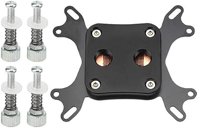 BXQINLENX Universal CPU Water Cooling Block for Intel AMD Computer - Black