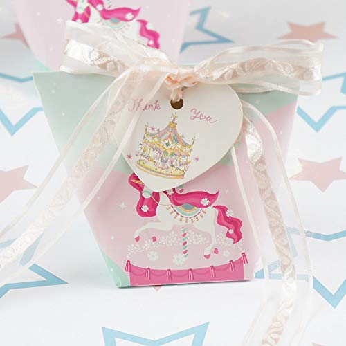10pcs Carousel Fairground Ride Apparatus Candy Storage Boxes Gift Packaging Wedding Birthday Party Favor Box Multi-use