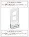 Dual USB Charger, Snap On Decor Wall Plate with 2 USB Smart Charger Ports As Easy to Install as a Wall Plate (1 Pack)