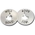 Trainers Warehouse Good Job - Well Done Tokens (10/Set) | Encourage Sharing Appreciation - "Good Job" on one Side - The Other Side "Well Done"