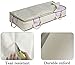 MISSLO Jumbo Under The Bed Organizer for Comforters, Sturdy Oxford Fabric Blanket Storage, Set of 2