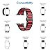 RABUZI Compatible Apple Watch Band 44mm/42mm,Hard Anodized 6000 Series Aluminum Red, Black Stainless Steel Metal Link Bracelet Strap Compatible Apple Watch Series 5/4/3/2/1