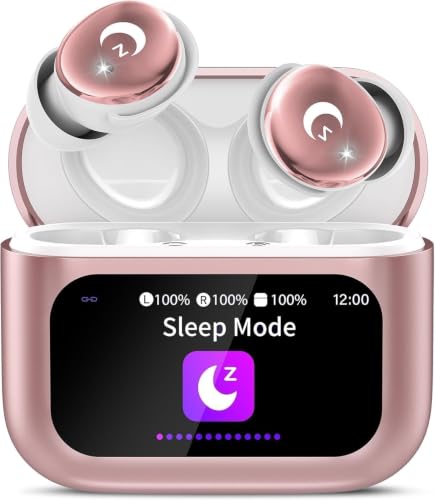VEKJ Bluetooth Kopfhörer In Ear Mini 48 Std Schlafkopfhörer mit Touchscreen