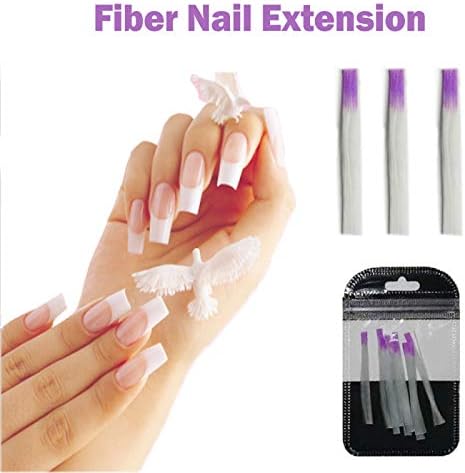 CHuangQi Fibernails Fiberglass,Strong Nail Protector for UV Gel Acrylic Nails, Artificial Nail Tips for DIY Nail Art
