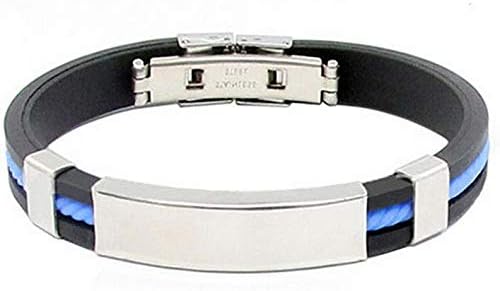 Hemau Women Men Braided Leather Stainless Steel Cuff Surfer Bangle Bracelet Wristband | Model BRCLT - 18834 |