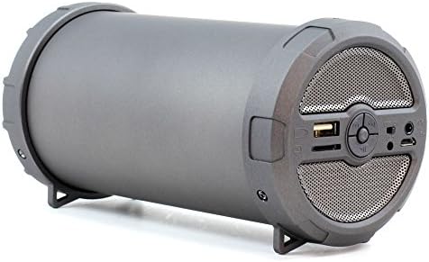 Wireless Bluetooth Speaker MHS002 Bazooka Style Portable Smart Premium Stereo Audio Speakers FM Radio Rigid for Outdoor Travel Home Hiking for iPhone iPad Smartphone Tablet (Space Gray)