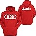 Audi Hoodie Sport Cars JDM dope Audi TT Quattro Turbo Illest Boost Sweatshirt Red