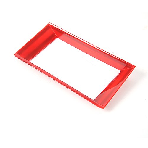 Car Center Console Multimedia Control Panel 8-inch Screen Frame Cover Decoration Ring Trim for Ford Mustang 2015 2016 2017